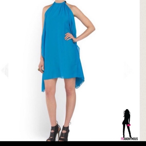 Diesel Blue Chiffon Halter Neck Dress - Picture 2 of 3